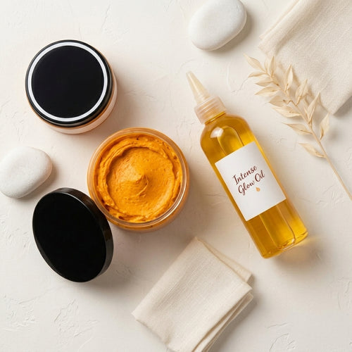 Organic Soap + Body Oil Set